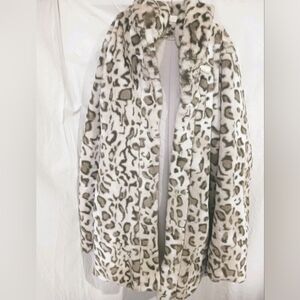 Dennis Basso Cheetah/Ivory Reversible Coat Size XL